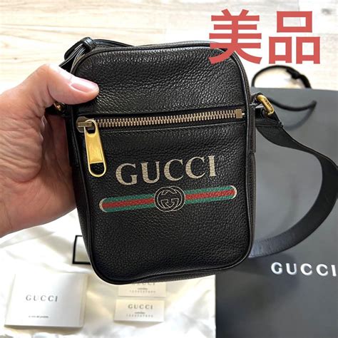 gucci ショルダー バック|〔GGエンブレム〕スモール ショルダーバッグブラック レザー.